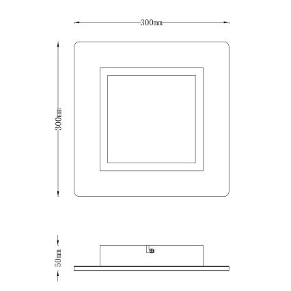 Globo - Plafoniera LED LED/23W/230V