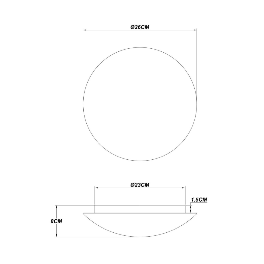 Globo - Plafoniera LED LED/16W/230V 3000K Ø 26 cm