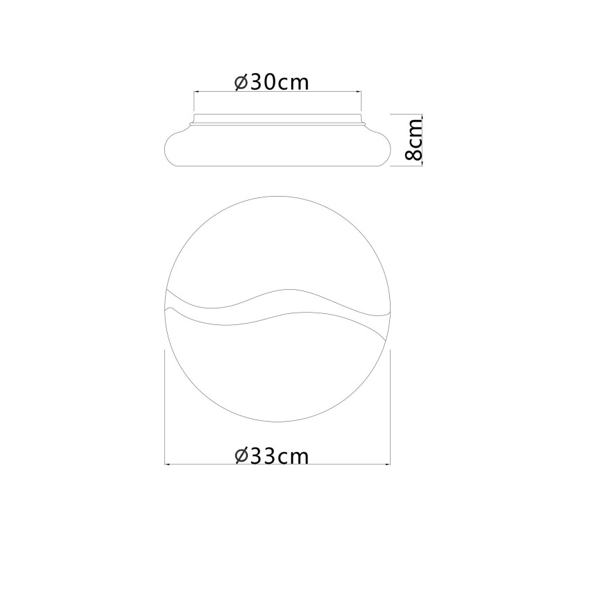 Globo - Lampada da soffitto LED/24W/230V 3000/4200/6000K diam. 33 cm