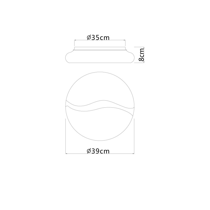 Globo - Plafoniera LED LED/24W/230V 3000/4200/6000K diametro 39 cm