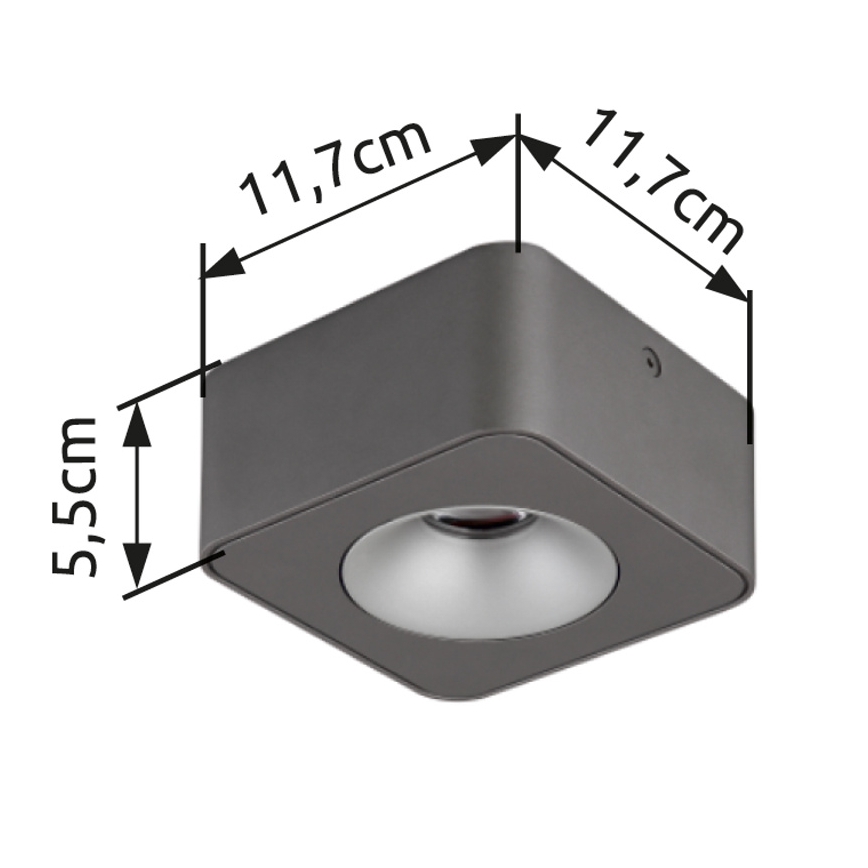 Globo - Plafoniera LED LED/6,5W/230V 11,7x11,7 cm