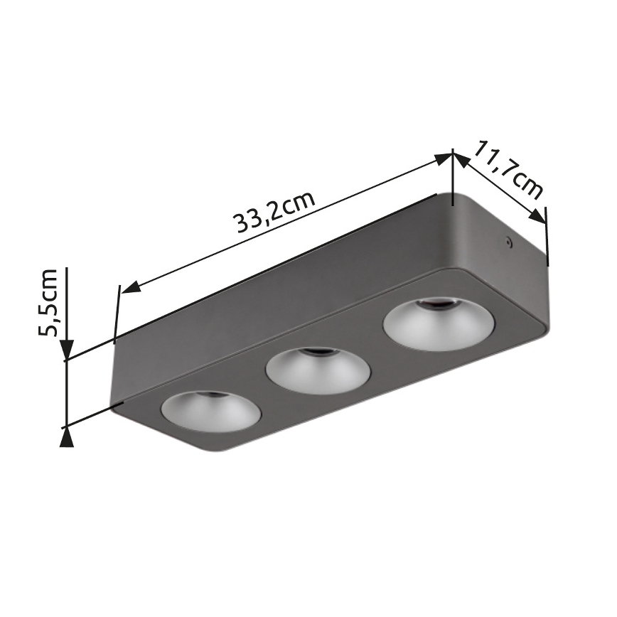 Globo - Plafoniera LED LED/14W/230V 11,7x33,2 cm