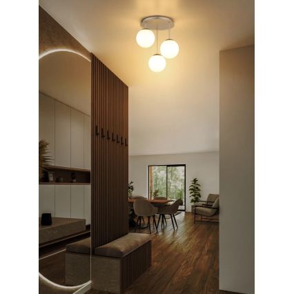 Globo - Lampadario a plafone 3xE14/25W/230V ottone