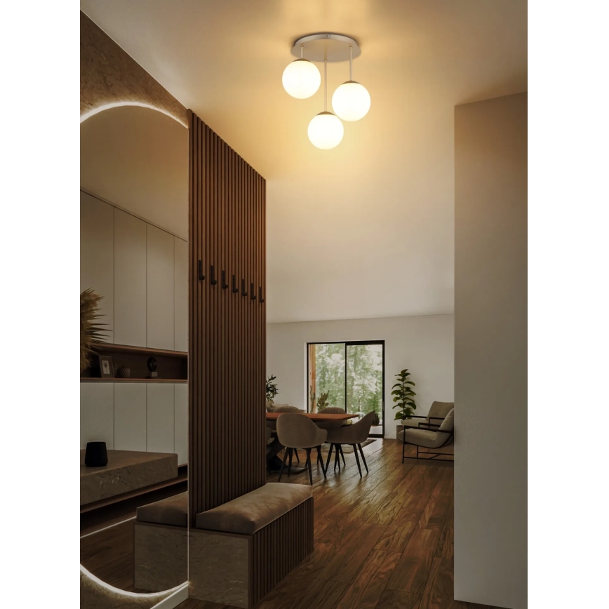 Globo - Lampadario a plafone 3xE14/25W/230V ottone