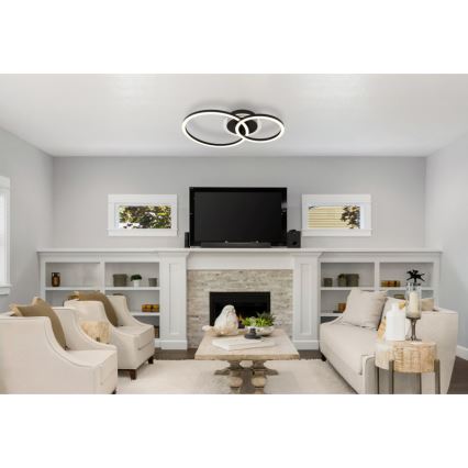 Globo - Lampada da soffitto LED LED/30W/230V 2700/4500/6500K Ø 33x50 cm nero