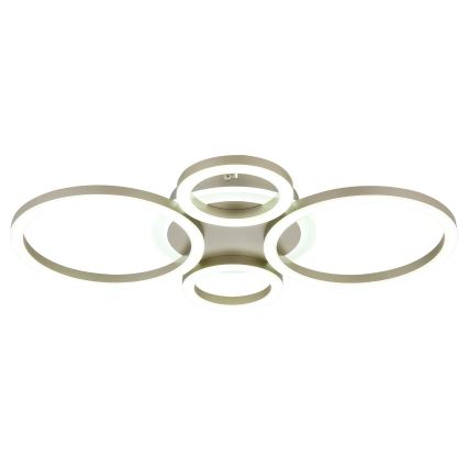 Globo - Plafoniera LED 40 W, 230 V, 2700/4500/6500 K, Ø 35,5 × 53 cm, ottone