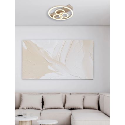 Globo - Plafoniera dimmerabile a LED/40W/230V 2700-6500K Ø 35x33 cm ottone + telecomando