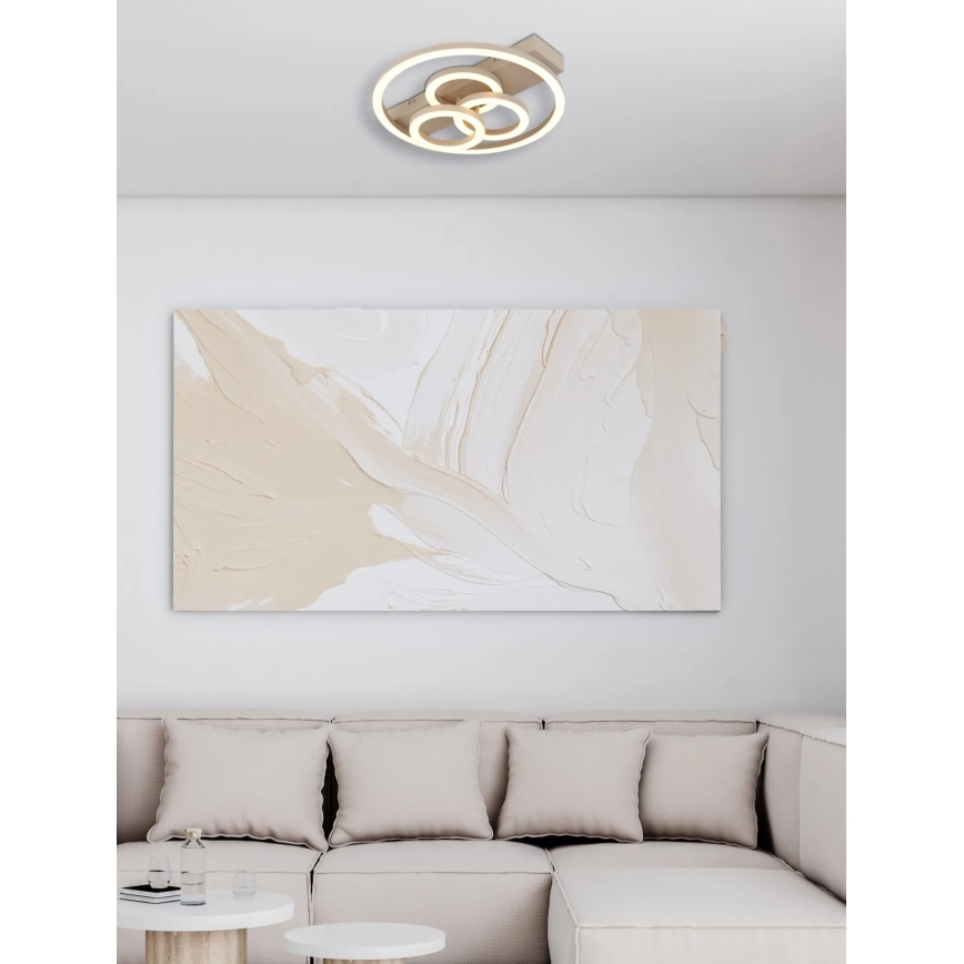 Globo - Plafoniera dimmerabile a LED/40W/230V 2700-6500K Ø 35x33 cm ottone + telecomando