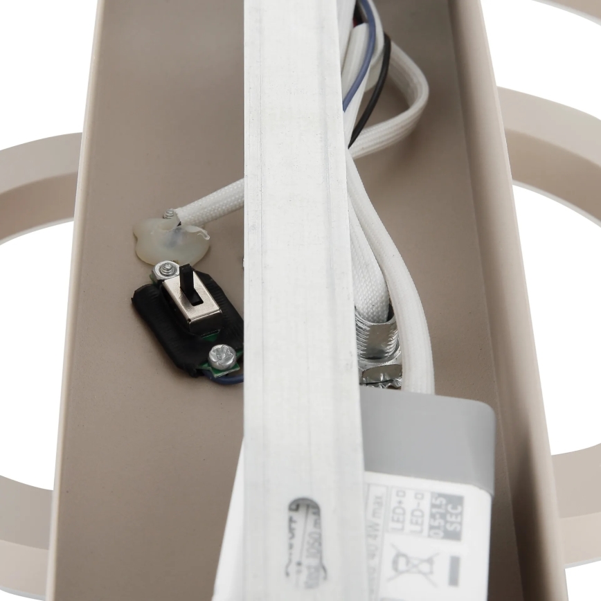 Globo - Plafoniera dimmerabile a LED 40W/230V 2700-6500K Ø 35x33 cm beige + telecomando