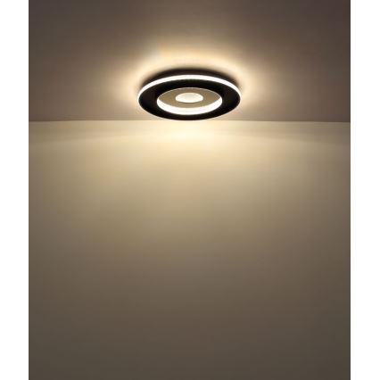 Globo - Plafoniera LED dimmerabile LED/30W/230V 2700-6500K diametro 52,5 cm nero + telecomando