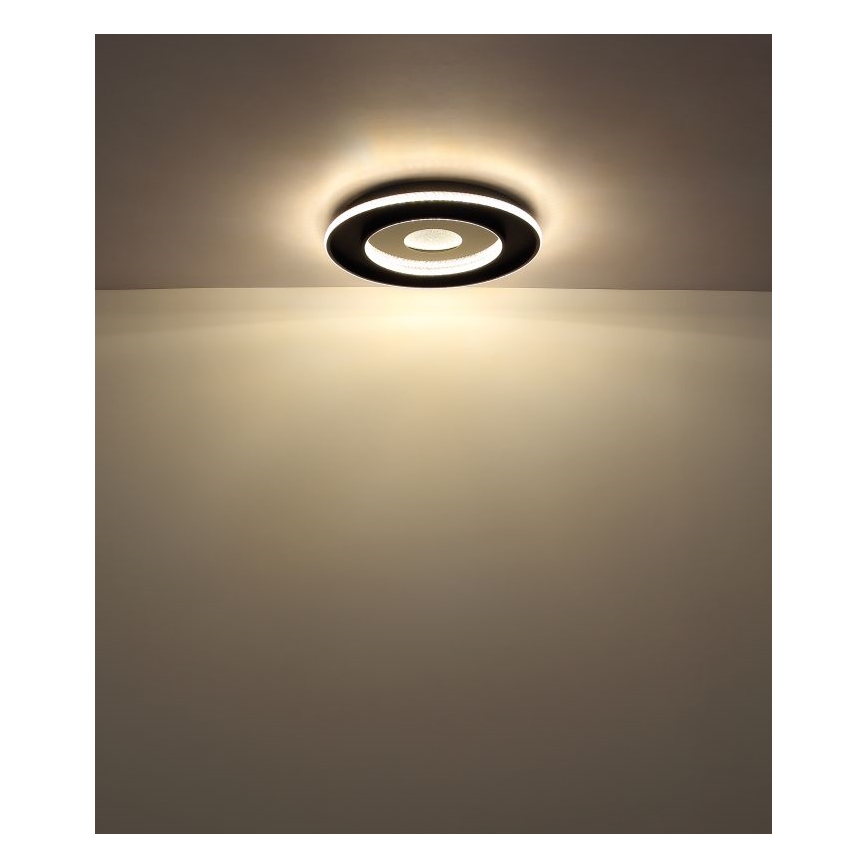 Globo - Plafoniera LED dimmerabile LED/30W/230V 2700-6500K diametro 52,5 cm nero + telecomando