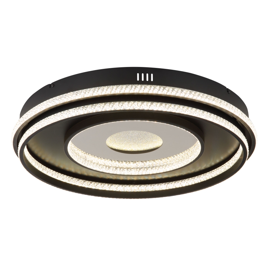Globo - Lampadario LED dimmerabile su cavo LED/54W/230V 2700-6500K diam. 60 cm nero + telecomando