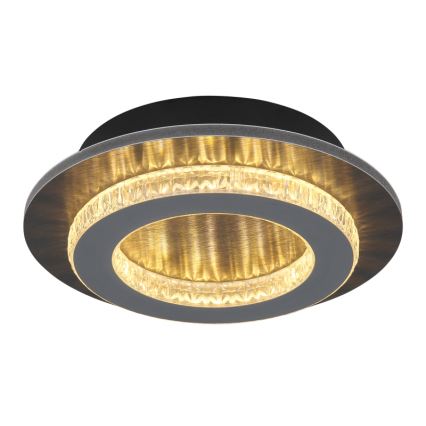 Globo - Plafoniera LED/12W/230V, 3000/4000/6500K, Ø 20 cm, antracite