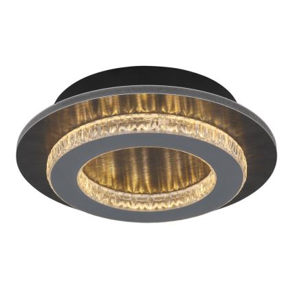 Globo - Plafoniera LED/12W/230V, 3000/4000/6500K, Ø 20 cm, antracite