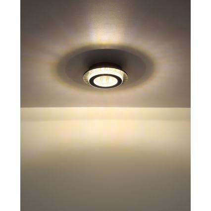 Globo - Plafoniera LED/12W/230V, 3000/4000/6500K, Ø 20 cm, antracite