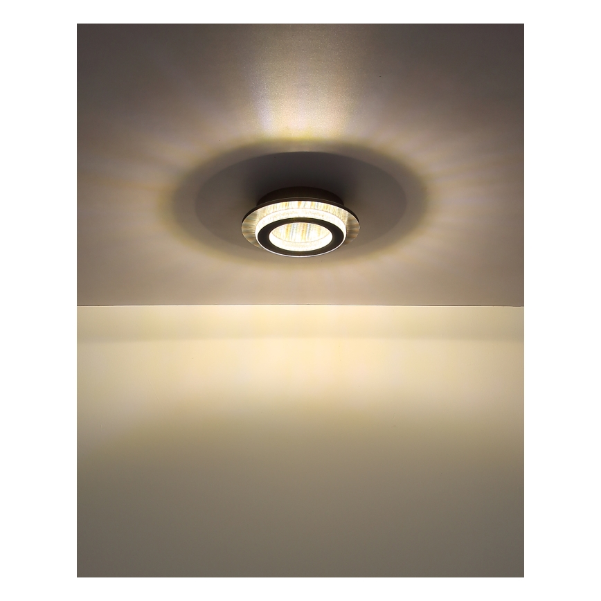 Globo - Plafoniera LED/12W/230V, 3000/4000/6500K, Ø 20 cm, antracite