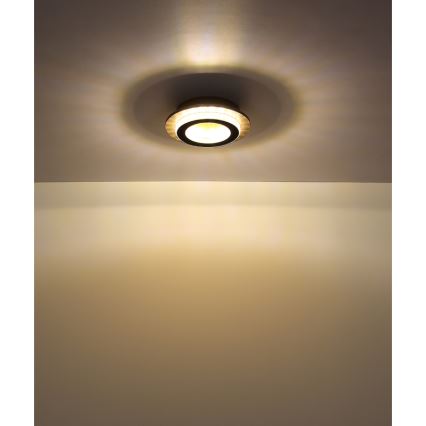 Globo - Plafoniera LED 12W/230V 3000/4000/6500K Ø 20 cm nera