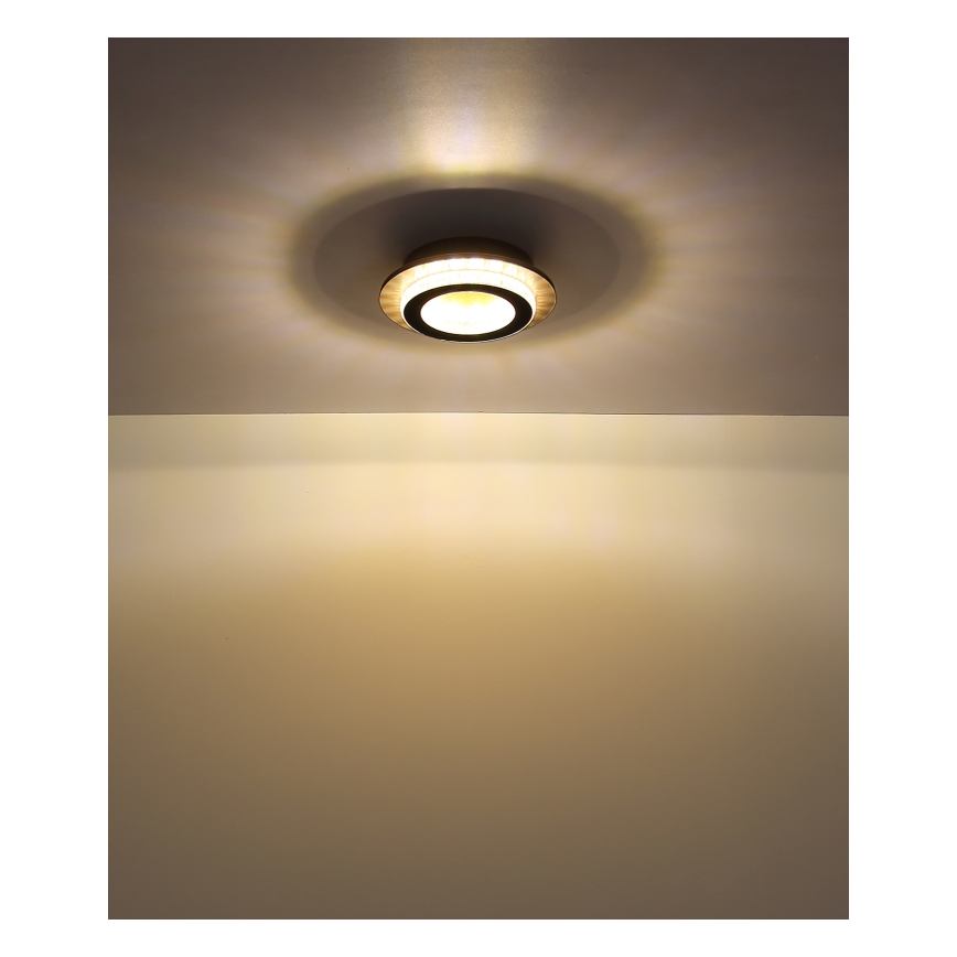 Globo - Plafoniera LED 12W/230V 3000/4000/6500K Ø 20 cm nera