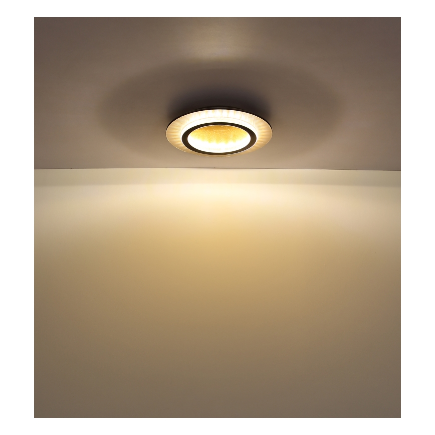 Globo - Plafoniera LED/24W/230V 3000/4000/6500K Ø 35 cm nera