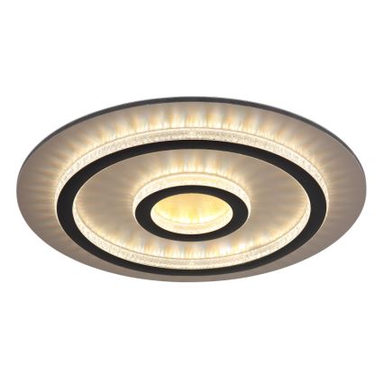 Globo - Plafoniera LED dimmerabile 40W/230V 3000-6500K Ø 45 cm nero + telecomando