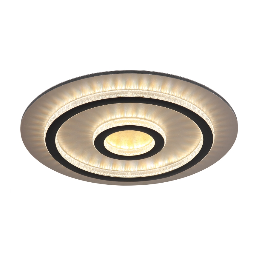 Globo - Plafoniera LED dimmerabile 40W/230V 3000-6500K Ø 45 cm nero + telecomando