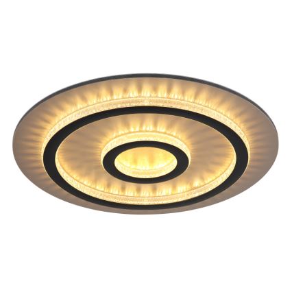Globo - Plafoniera LED dimmerabile 40W/230V 3000-6500K Ø 45 cm nero + telecomando