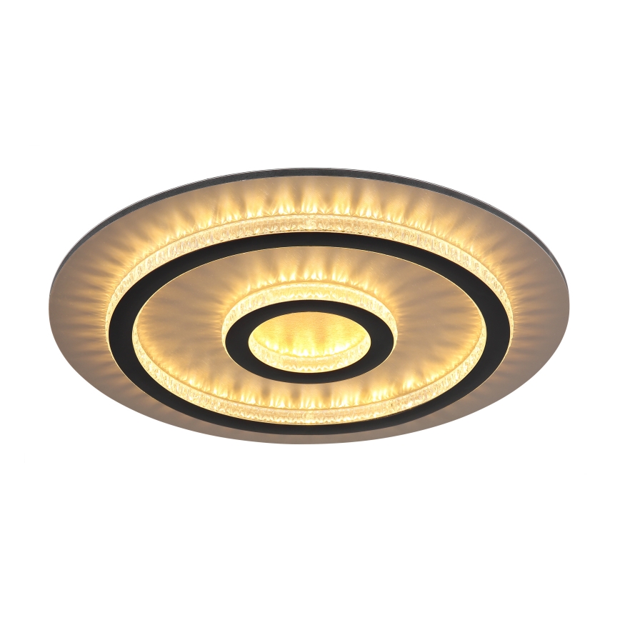 Globo - Plafoniera LED dimmerabile 40W/230V 3000-6500K Ø 45 cm nero + telecomando