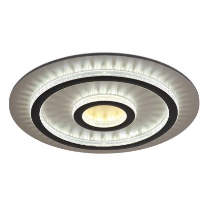 Globo - Plafoniera LED dimmerabile 40W/230V 3000-6500K Ø 45 cm nero + telecomando