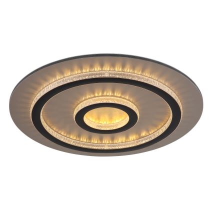 Globo - Plafoniera LED dimmerabile 40W/230V 3000-6500K Ø 45 cm nero + telecomando