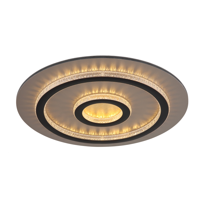Globo - Plafoniera LED dimmerabile 40W/230V 3000-6500K Ø 45 cm nero + telecomando