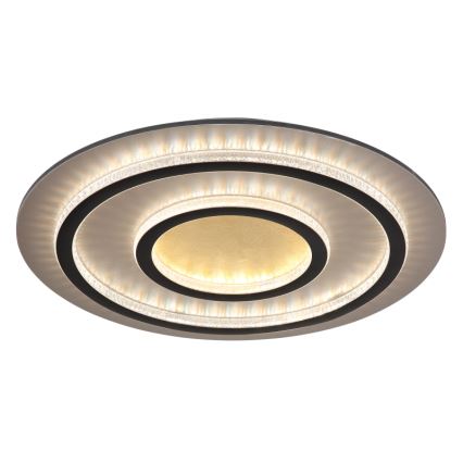 Globo 48042-60G - Lampada da soffitto LED dimmerabile JAYDEN 60W/230V diametro 55 cm nero + telecomando