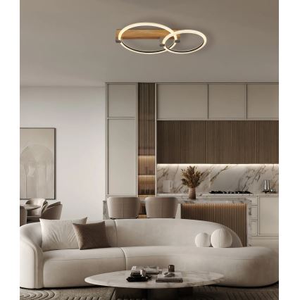 Globo - Plafoniera LED/24W/230V 3000K 58x38 cm beige