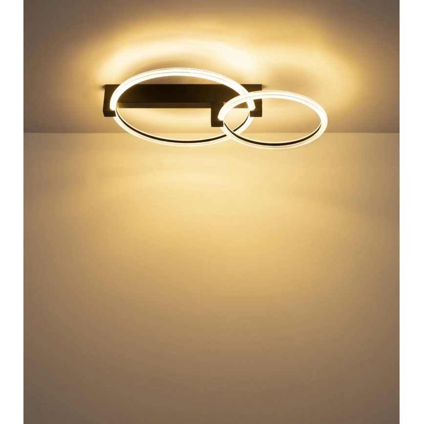 Globo - Plafoniera a LED 24W/230V 3000K 58x38 cm nera
