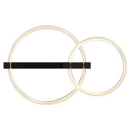 Globo - Plafoniera a LED 24W/230V 3000K 58x38 cm nera