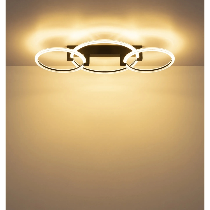Globo - Lampada da soffitto a LED/40W/230V 3000K 76,1x38 cm nera