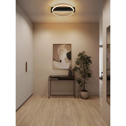 Globo - Plafoniera LED/15W/230V 3000K 41,4x38 cm nera