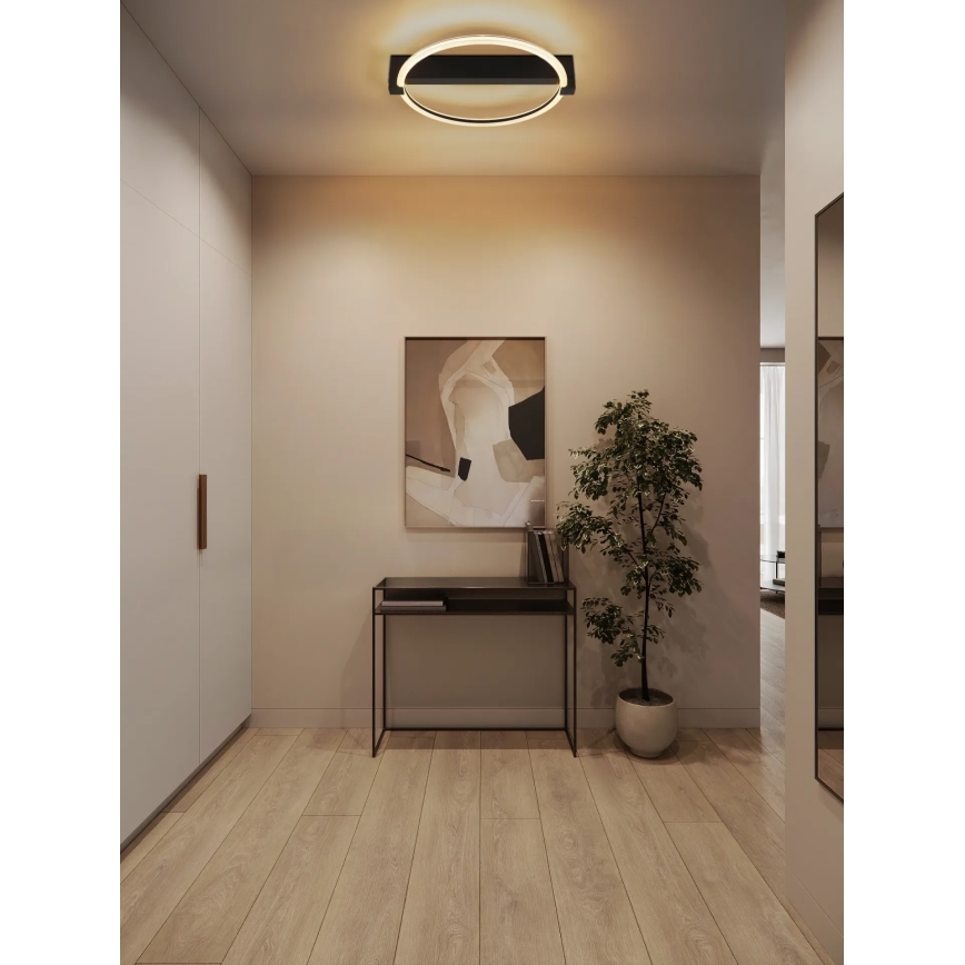 Globo - Plafoniera LED/15W/230V 3000K 41,4x38 cm nera