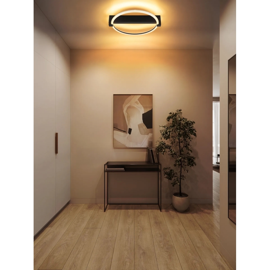 Globo - Plafoniera LED/15W/230V 3000K 41,4x38 cm nera