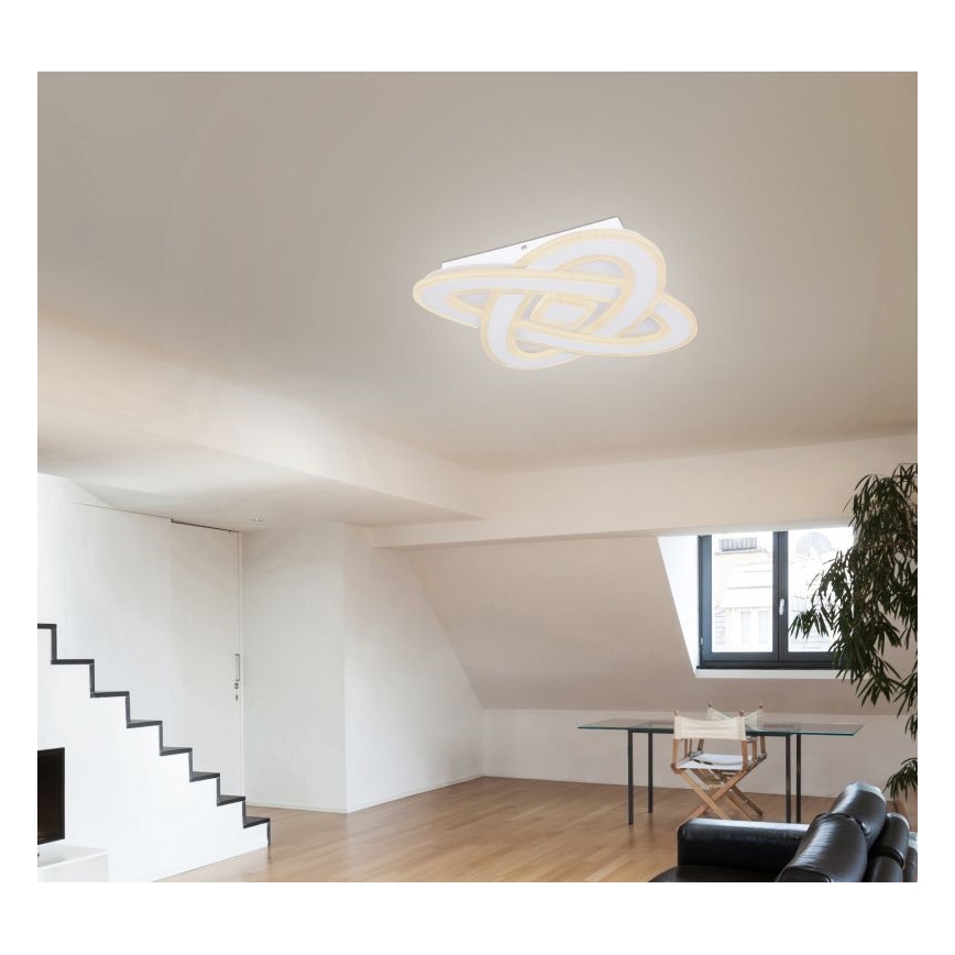 Globo - Plafoniera LED dimmerabile LED/36W/230V 3000-6000K diametro 50 cm bianco + telecomando