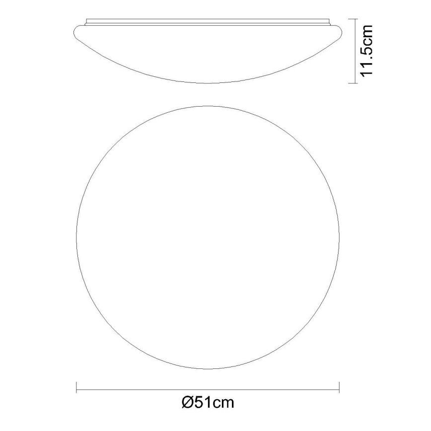 Globo - Plafoniera LED RGB dimmerabile LED/48W/230V + LED/10W 2700-6500K Ø 50 cm + telecomando