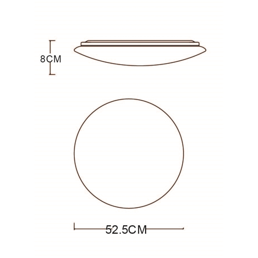 Globo - Plafoniera LED dimmerabile LED/48W/230V 3000-6400K + telecomando