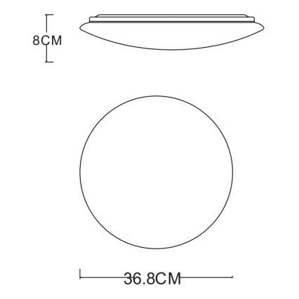 GLOBO - Plafoniera LED LED/24W/230V