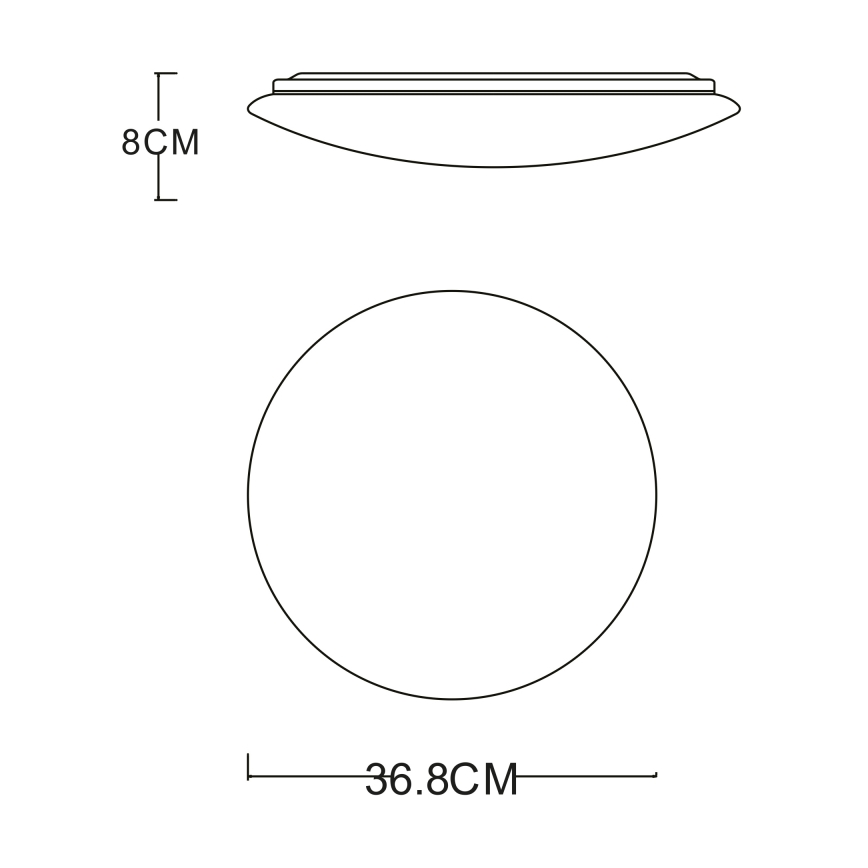 GLOBO - Plafoniera LED LED/24W/230V