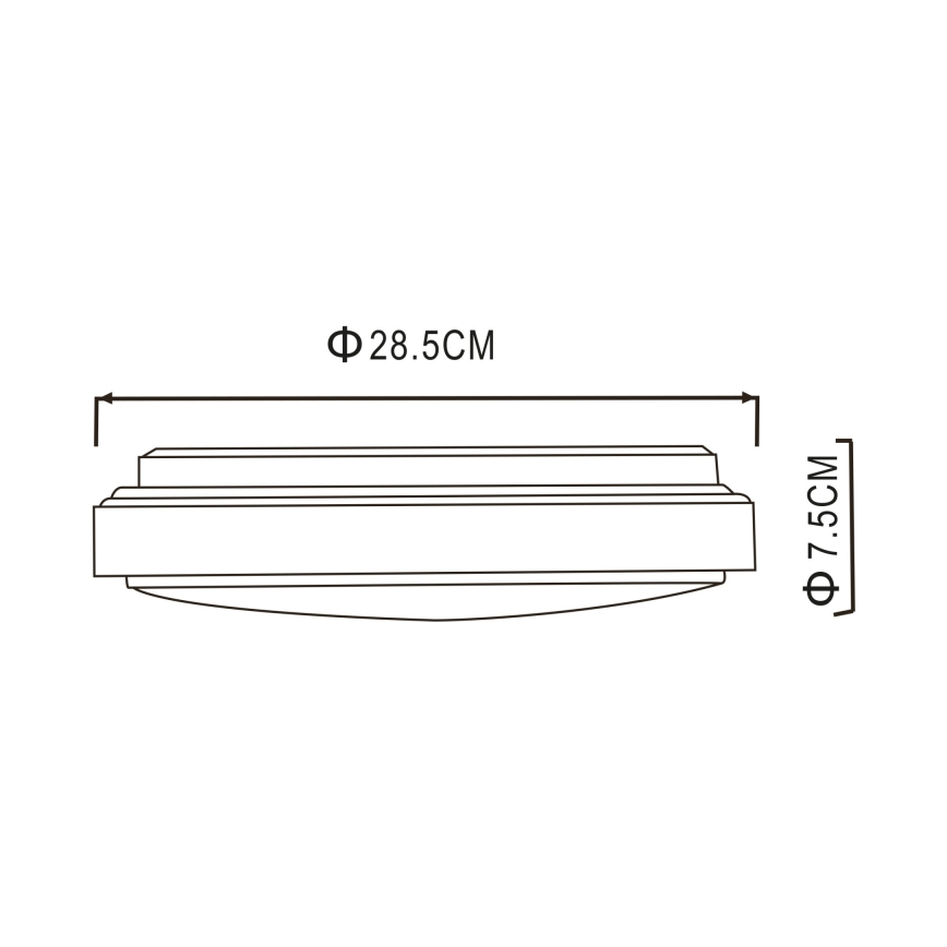 Globo - Plafoniera LED LED/18W/230V 3000K