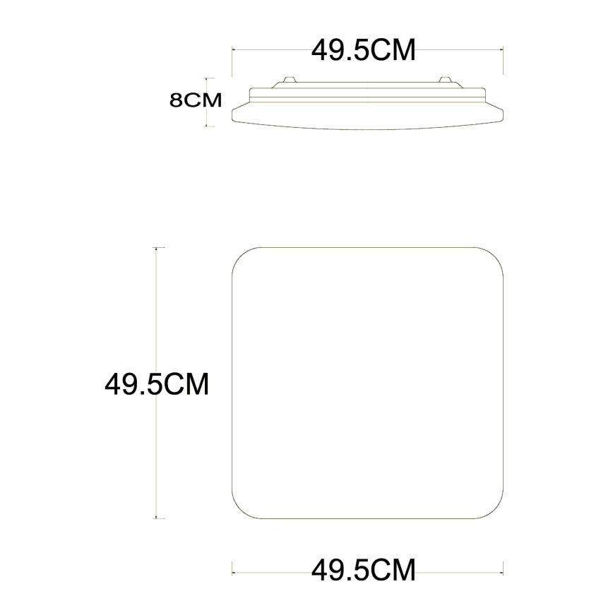 Globo - Plafoniera LED dimmerabile LED/40W/230V 2700-6500K diametro 50 cm Wi-Fi Tuya + telecomando