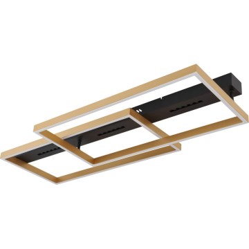 Globo 48461-54 - Plafoniera a LED LUFFY, 54 W, 230 V, 39,8 x 90 cm, nero/oro
