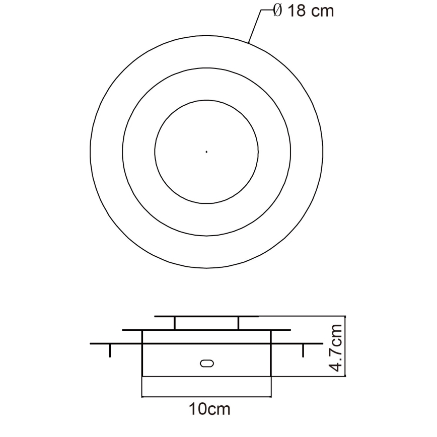 Globo - Plafoniera LED/18W/230V 3000K Ø 18 cm oro