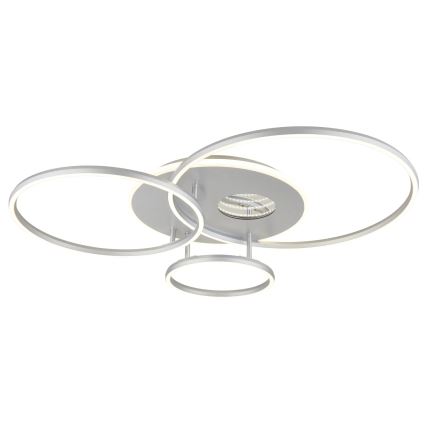 Globo - Plafoniera LED dimmerabile LED/54W/230V 2700-6500K 90x70 cm argento + telecomando