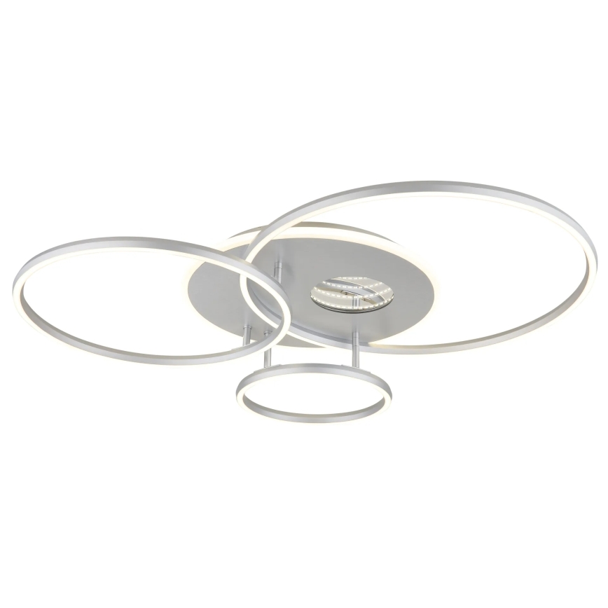 Globo - Plafoniera LED dimmerabile LED/54W/230V 2700-6500K 90x70 cm argento + telecomando