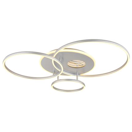 Globo - Plafoniera LED dimmerabile LED/54W/230V 2700-6500K 90x70 cm argento + telecomando